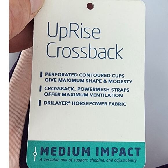 New NWT Brooks Uprise Crossback Quartz Marble Large A/B Cup Medium Impact - Picture 7 of 7